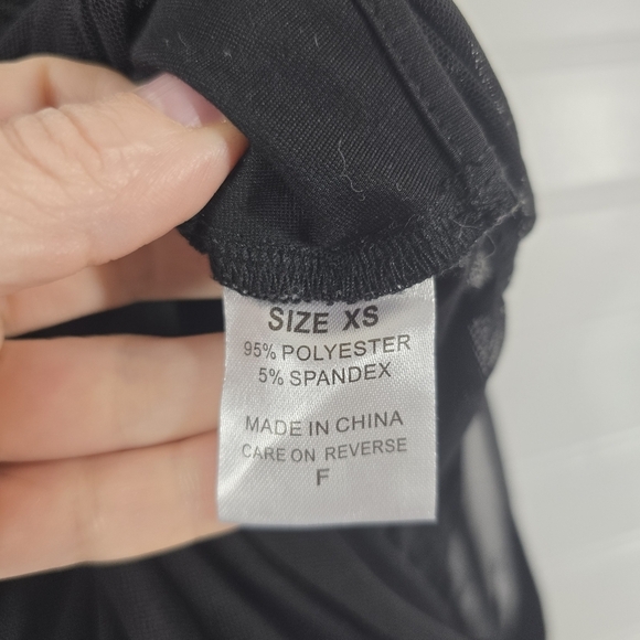 Heiress Beverly Hills Black Mesh Bodycon Corset Sheer Dress XS - Picture 12 of 13